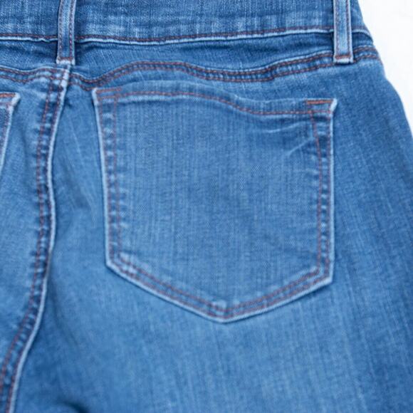 LOFT Blue Skinny Jeans with Stretch Mid-Rise - Picture 6 of 10